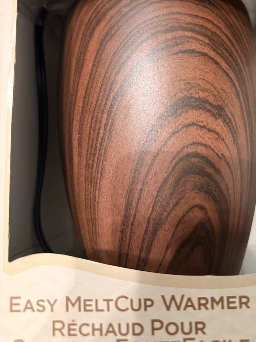 Yankee Candle X-Large Scenterpiece w/Timer - NEW - Wood Grain Look -Melt Cup - Picture 4 of 5